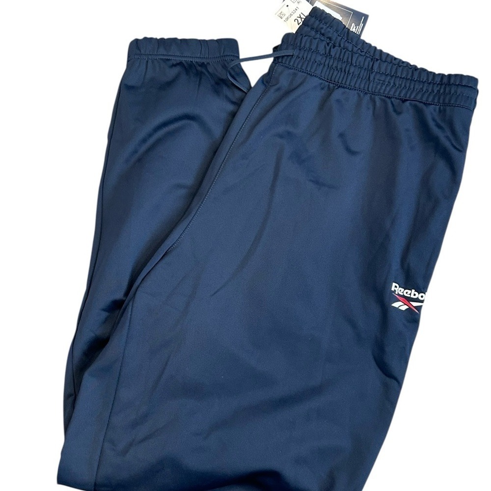 Reebok Mens Navy Blue Athletic Jogger Sweatpants 2XL NWT